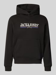 Hoodie mit Label-Print Modell 'FREDERIKSBERG' von JACK & JONES - 14