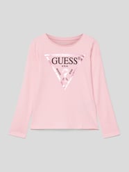 Longsleeve mit Label-Print von Guess Pink - 5