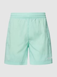 Badehose mit Label-Stitching Modell 'SWIMSHORT' von adidas Originals Grün - 15