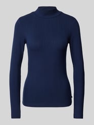 Longsleeve mit Stehkragen von QS Blau - 40