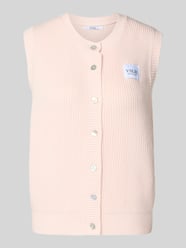 Regular Fit Strickweste aus Viskose-Mix Modell 'MILLA' von VILLA SOPHIE Pink - 20