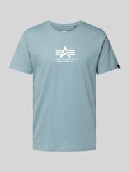 T-Shirt mit Label-Print von Alpha Industries - 3