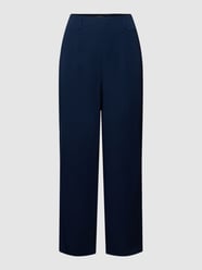 Stoffen broek met persplooien van More & More Blauw / turquoise - 39