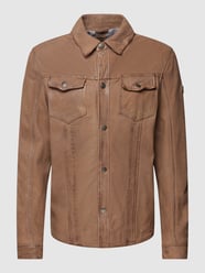 Lederjacke mit Label-Details von Gipsy Beige - 12