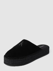 Mules aus Leder mit Plateausohle Modell 'ROPE' von Calvin Klein Jeans Schwarz - 20