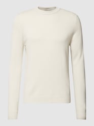 Sweter z wełny merino od MAERZ Muenchen Biały - 16