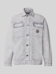 Kurtka jeansowa z kieszeniami z patką na piersi model ‘Arctic’ od Carhartt Work In Progress - 4