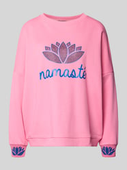 Oversized Sweatshirt mit gerippten Abschlüssen von miss goodlife Pink - 41