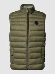 Steppweste im unifarbenen Design von Christian Berg Men Grün - 41