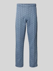 Straight Leg Sweatpants mit Galonstreifen von Lacoste Blau - 26