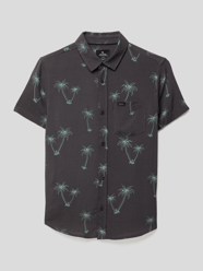 Freizeithemd mit Allover-Muster Modell 'Party Pack' von Rip Curl Grau / Schwarz - 13