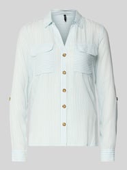 Relaxed Fit Hemdbluse aus reiner Viskose Modell 'BUMPY' von VERO MODA - 23