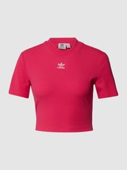 T-Shirt mit Logo-Stitching von adidas Originals Lila - 35