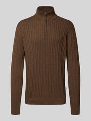 Schipperstrui met kabelpatroon en labeldetail van Lindbergh - 36