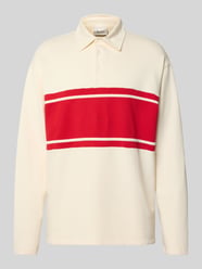 Langarmshirt aus Escorial Wolle mit Polokragen Modell 'MATCH' von Forét - 3