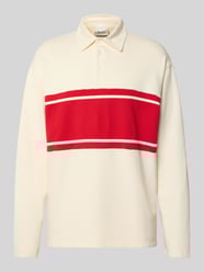 Langarmshirt aus Escorial Wolle mit Polokragen Modell 'MATCH' von Forét - 3