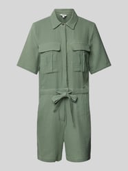 Jumpsuit in kreuklook, model 'Carello' van mbyM Groen - 7