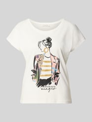 T-Shirt mit Motiv- und Statement-Print von Christian Berg Woman - 31