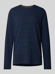 Longsleeve mit geripptem Rundhalsausschnitt von PME Legend Blau - 16