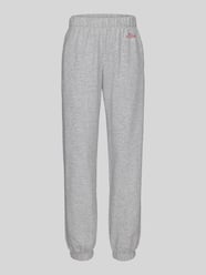 Spodnie dresowe w kroju relaxed fit z mieszanki bawełny - s.Oliver x Heidi Klum od s.Oliver RED LABEL - 48