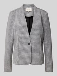 Blazer met V-hals, model 'Nanni' van FREE/QUENT Grijs / zwart - 33