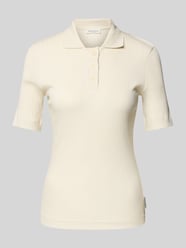 Slim fit poloshirt van een mix van katoen en modal van Marc O'Polo - 36