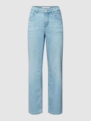 Jeans mit Label-Patch von Lanius Blau - 12