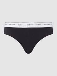 Stringi z paskiem z logo od Guess Czarny - 15