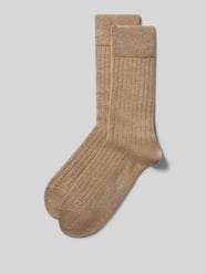 Socken aus Baumwoll-Mix im 2er-Pack von Christian Berg Men Beige - 27