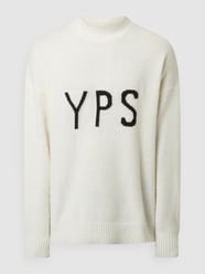 Pullover mit Logo Modell 'Edward' von YOUNG POETS SOCIETY Weiß - 30