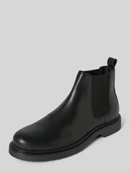 Chelsea Boots aus echtem Leder von Jack & Jones Schwarz - 23