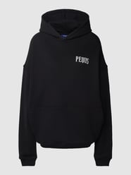 Oversized Hoodie mit Motiv-Print von PEQUS Schwarz - 40