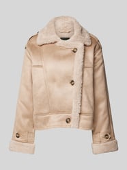 Jacke mit Knopfleiste Modell 'YLVA' von Only Beige - 6