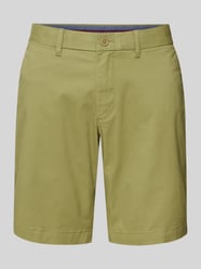 Bermudas in unifarbenem Design Modell 'BROOKLYN' von Tommy Hilfiger Grün - 26