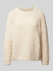 Strickpullover mit gerippten Abschlüssen von ZABAIONE Beige - 26