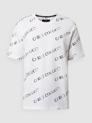 T-Shirt mit Logo-Muster  von CARLO COLUCCI Weiß - 14