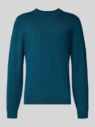 Sweter z dzianiny z prążkowanymi wykończeniami od MCNEAL - 18