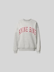 Oversized Sweatshirt mit Label-Print von Anine Bing - 1