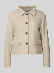 Relaxed fit jack met viscose van More & More Beige - 48