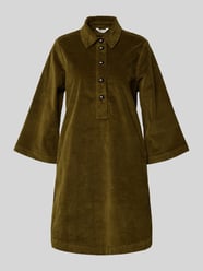 Knielange overhemdjurk van corduroy, model 'Dasik' van B.Young - 6