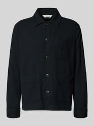Oversized overshirt van mix van katoen en linnen model 'OTTO BRODY' van Selected Homme - 11