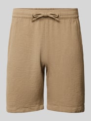 Shorts mit elastischem Bund und Tunnelzug von MCNEAL Beige - 35