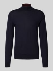 Sweter z dzianiny z półgolfem od CRUNA - 4