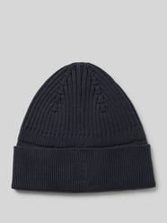 Beanie mit Label-Stitching von camel active Blau - 39