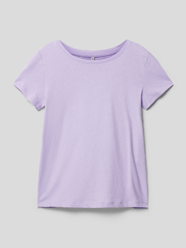 T-Shirt mit geripptem Rundhalsausschnitt Modell 'STELLA' von Only Lila - 16