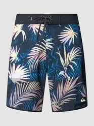 Badehose mit Allover-Muster von Quiksilver Schwarz - 17