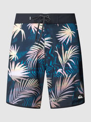 Badehose mit Allover-Muster von Quiksilver Schwarz - 13