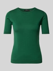 Gebreid shirt met ronde hals, model 'AGRO' van Weekend Max Mara Groen - 12