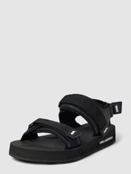 Sandalen aus Leder mit Label-Details Modell 'Trekking' von Karl Lagerfeld Schwarz - 2
