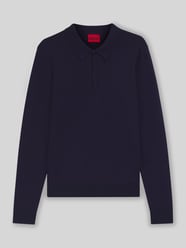 Koszulka polo o kroju slim fit z mieszanki wiskozy od HUGO - 42